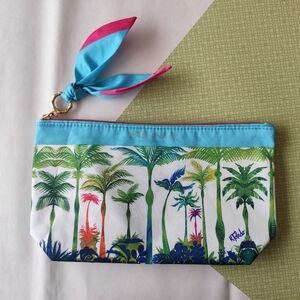 3/$30💜Estée Lauder Tropical Palm Tree Cosmetic Bag